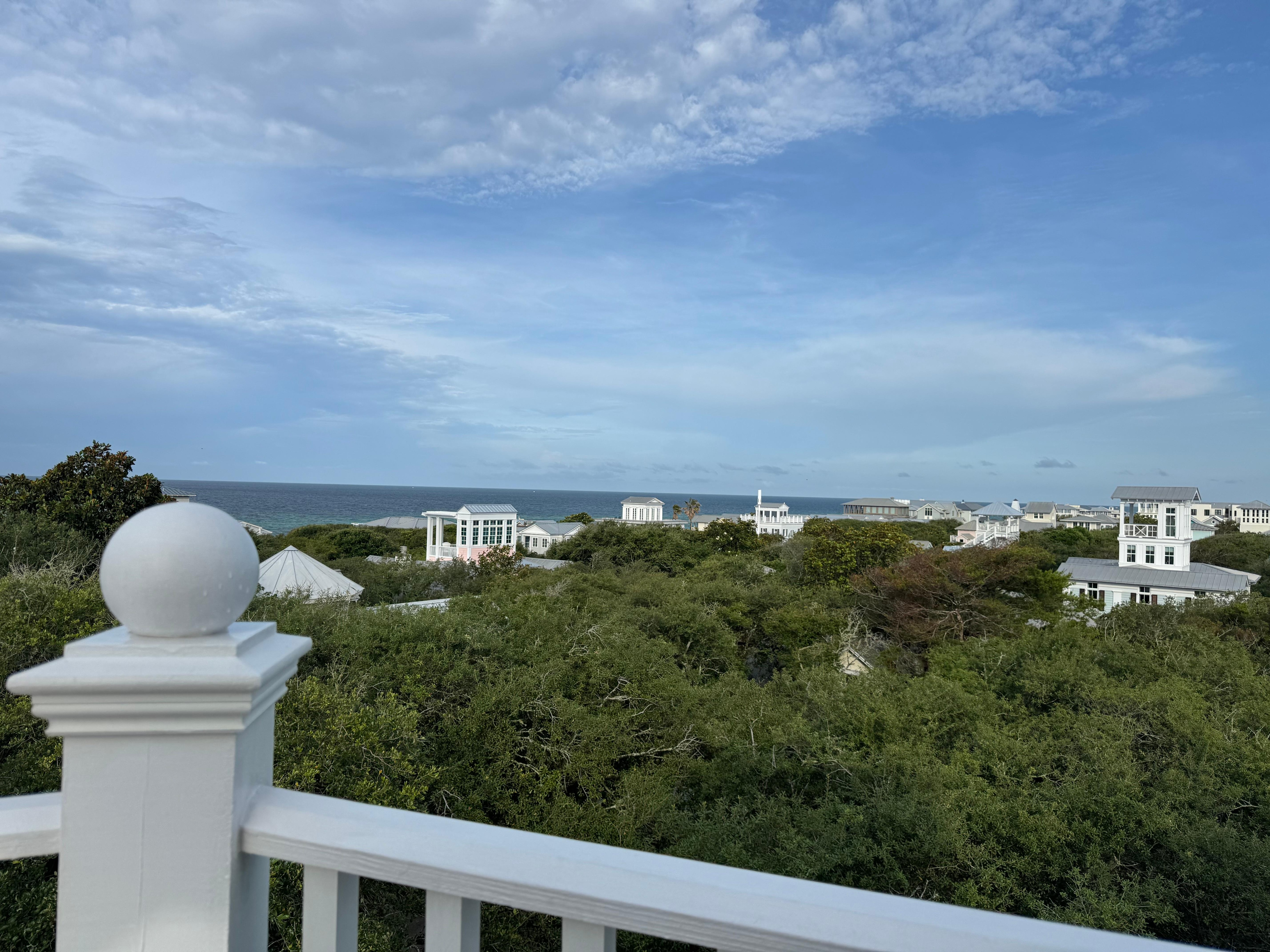 Perfect rooftop view for morning coffee