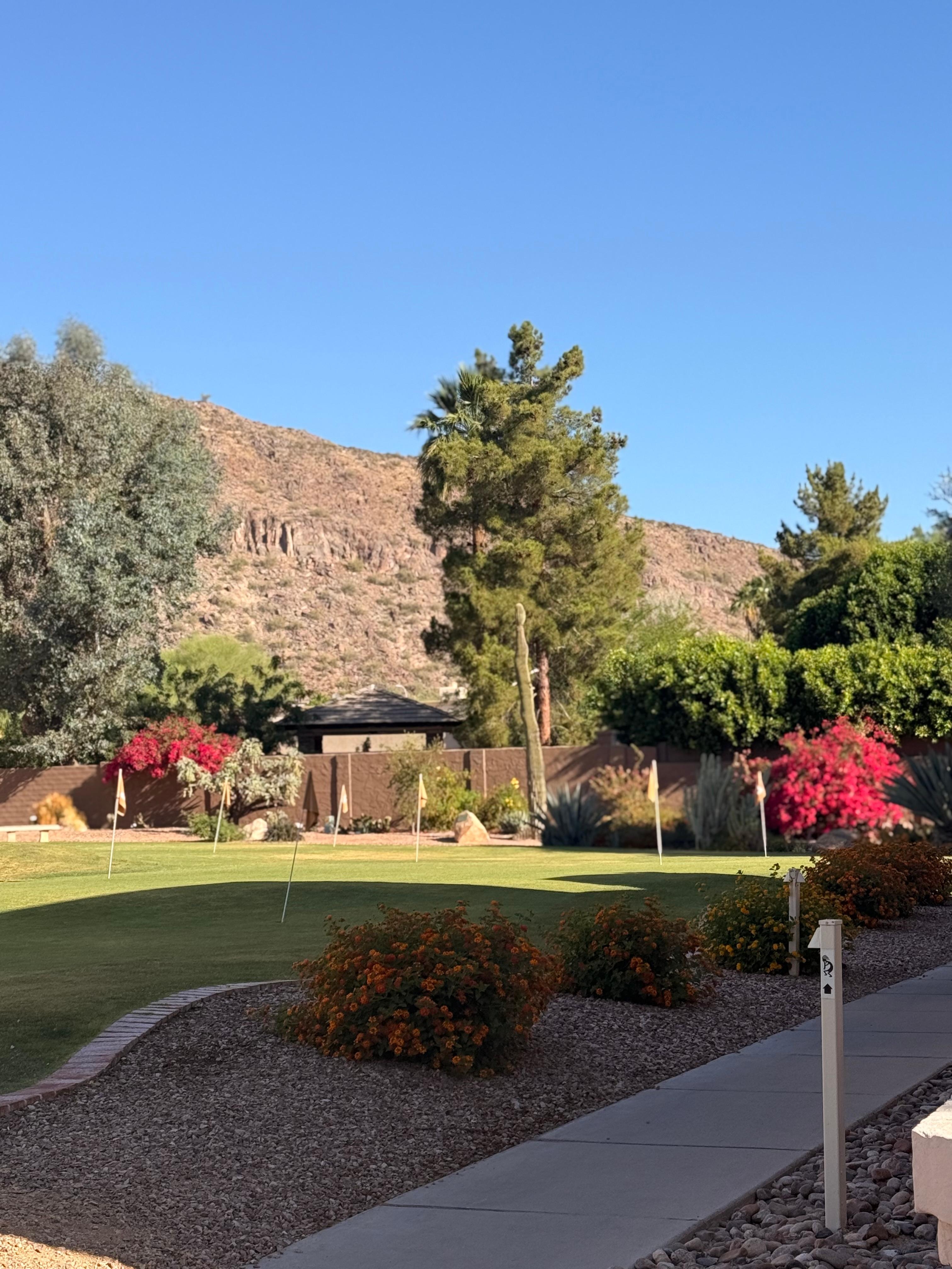 Our view of camelback mountain 