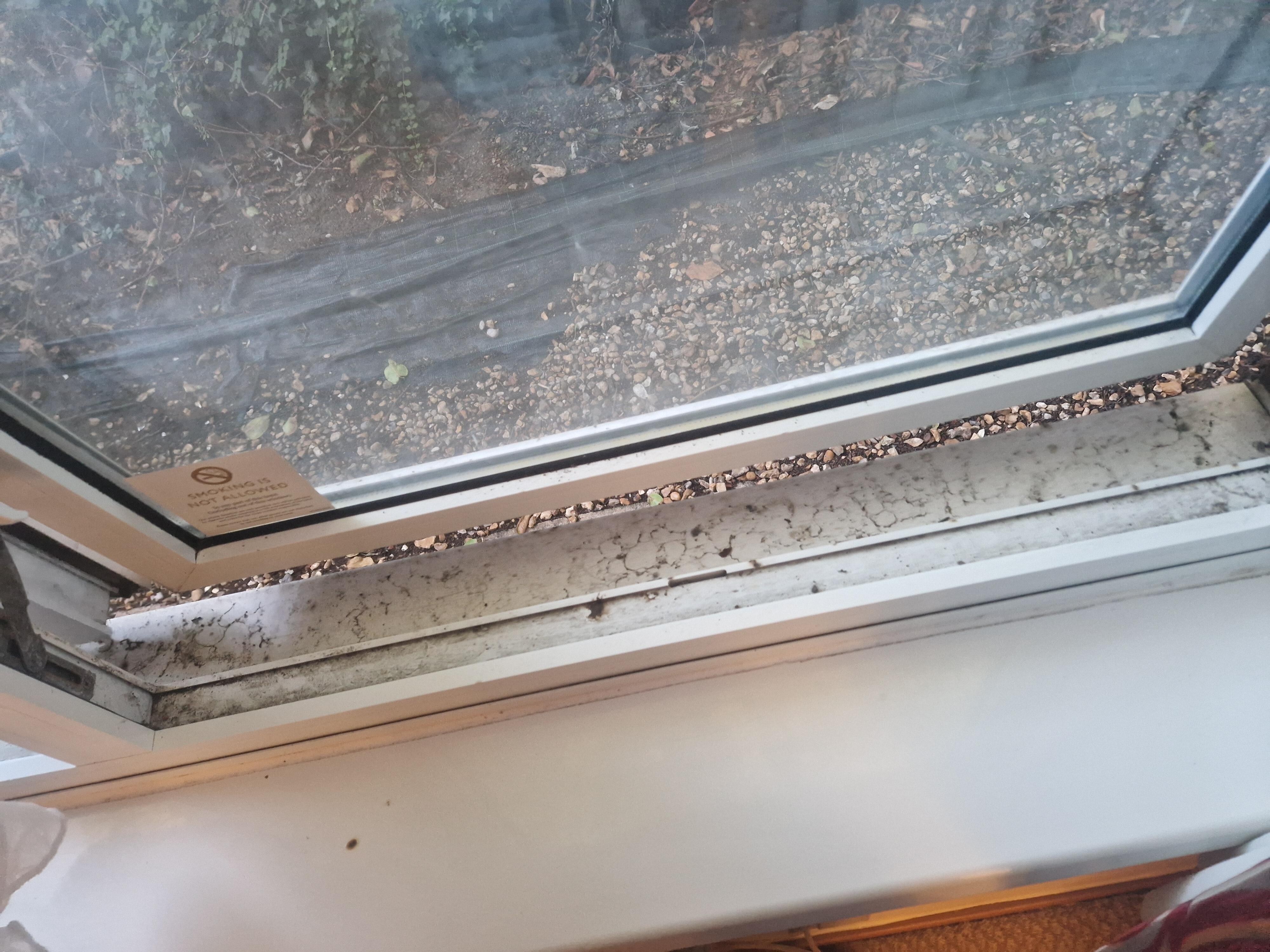 Dirty windowsill
