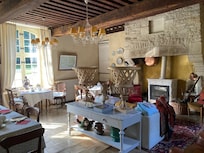 The dining room, in the oldest part of the castle.