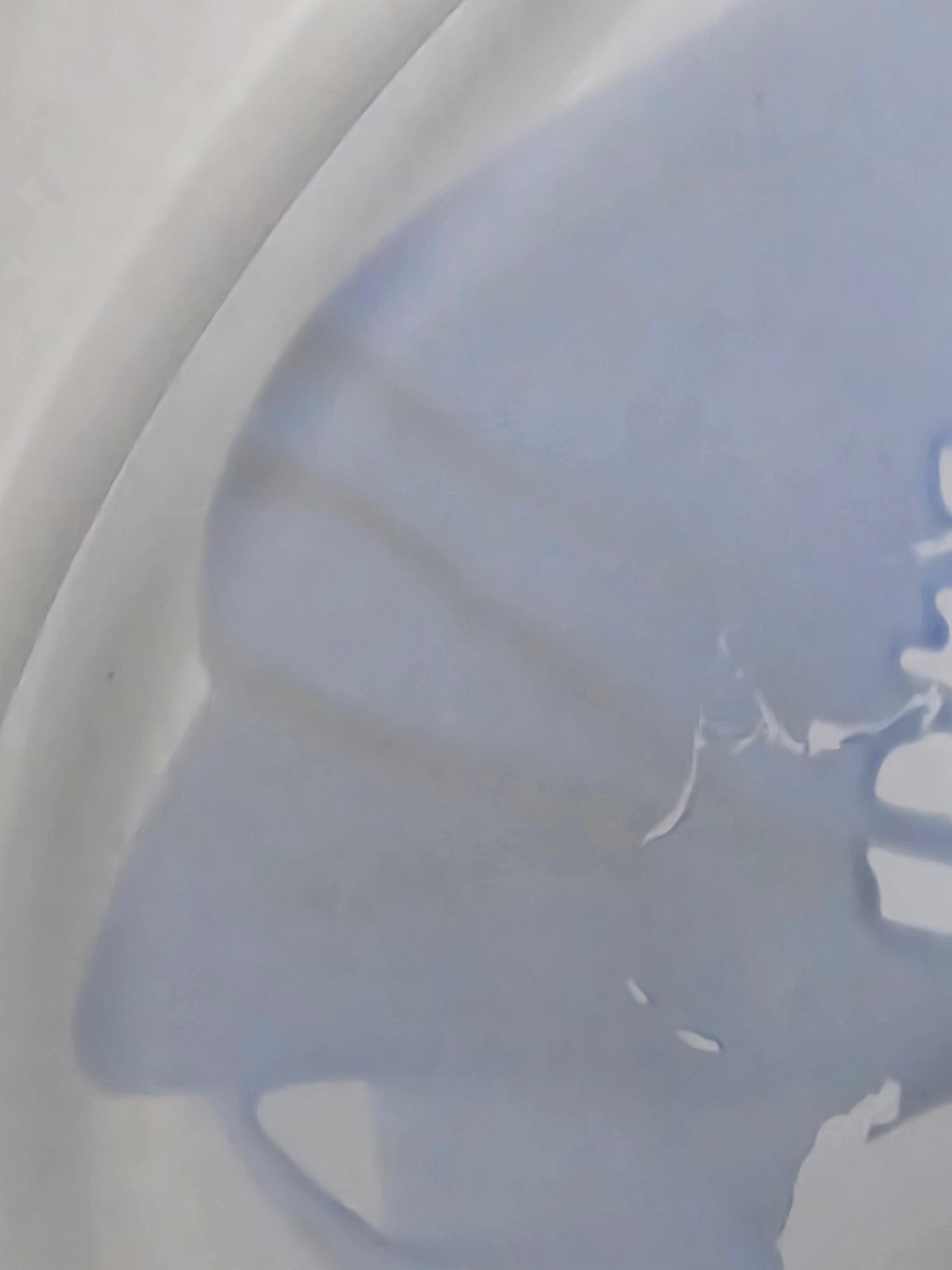 Dirty toilets that were not cleaned and cleaning product caked on over the dirt.