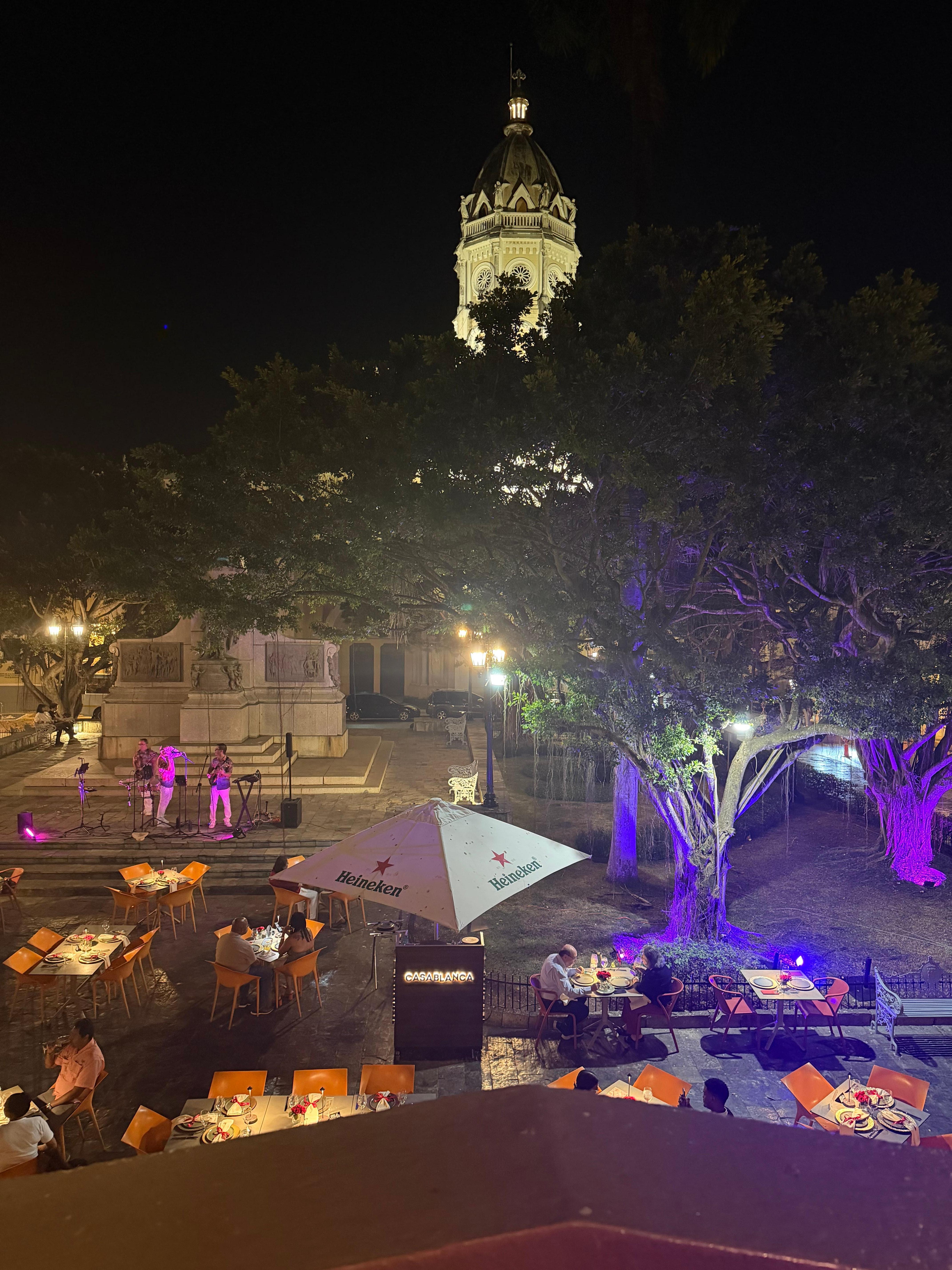 Taken from balcony   of our Annex Executive Suite overlooking Bolivar Square