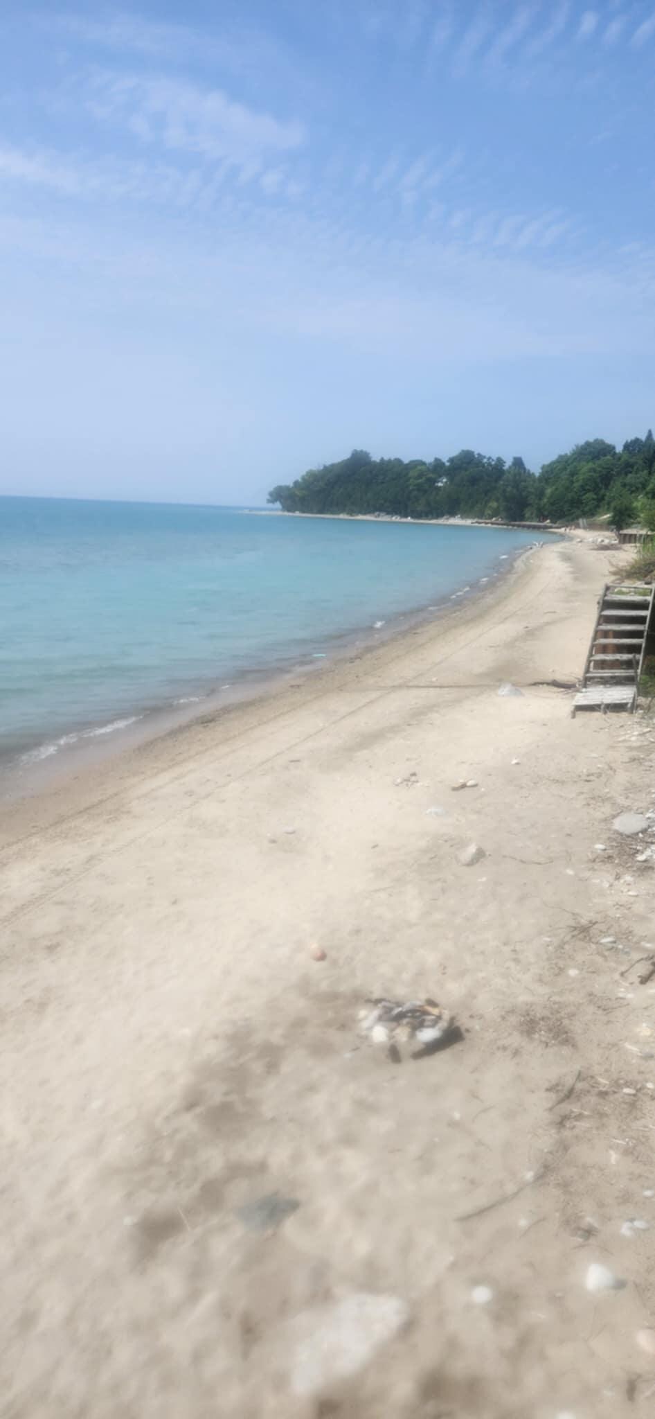 Beach on the estate. 
