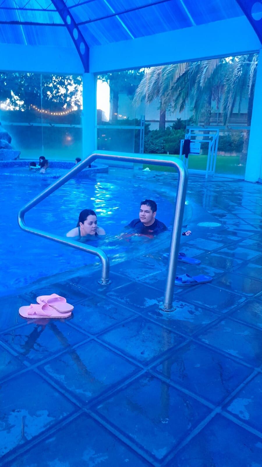 En la alberca 
