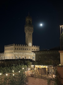 Nighttime view from rooftop