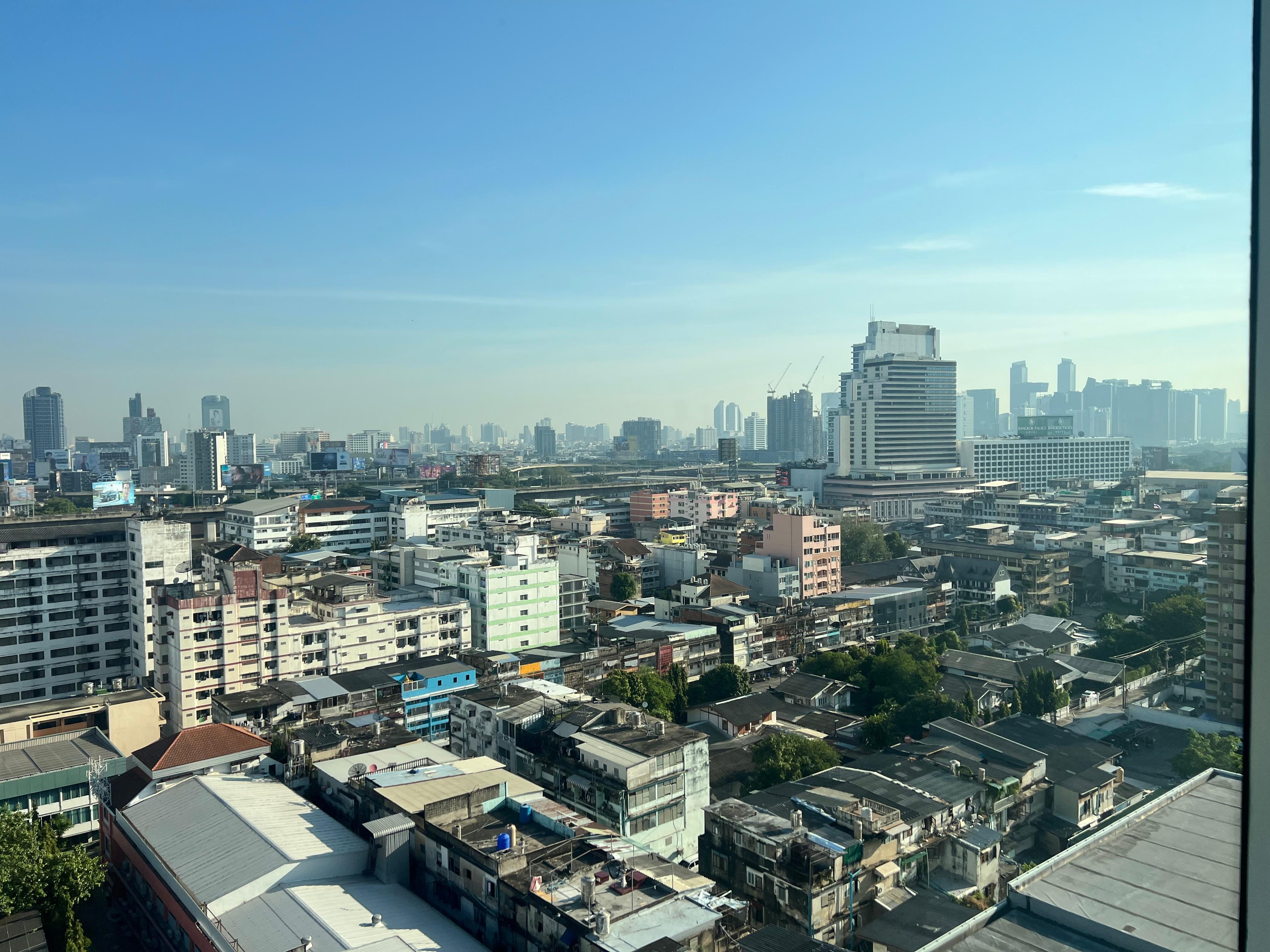 Restaurant bar view on the 20th floor