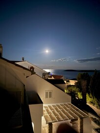 The balcony is the perfect spot to watch the moon illuminate the waters of The Adriatic...