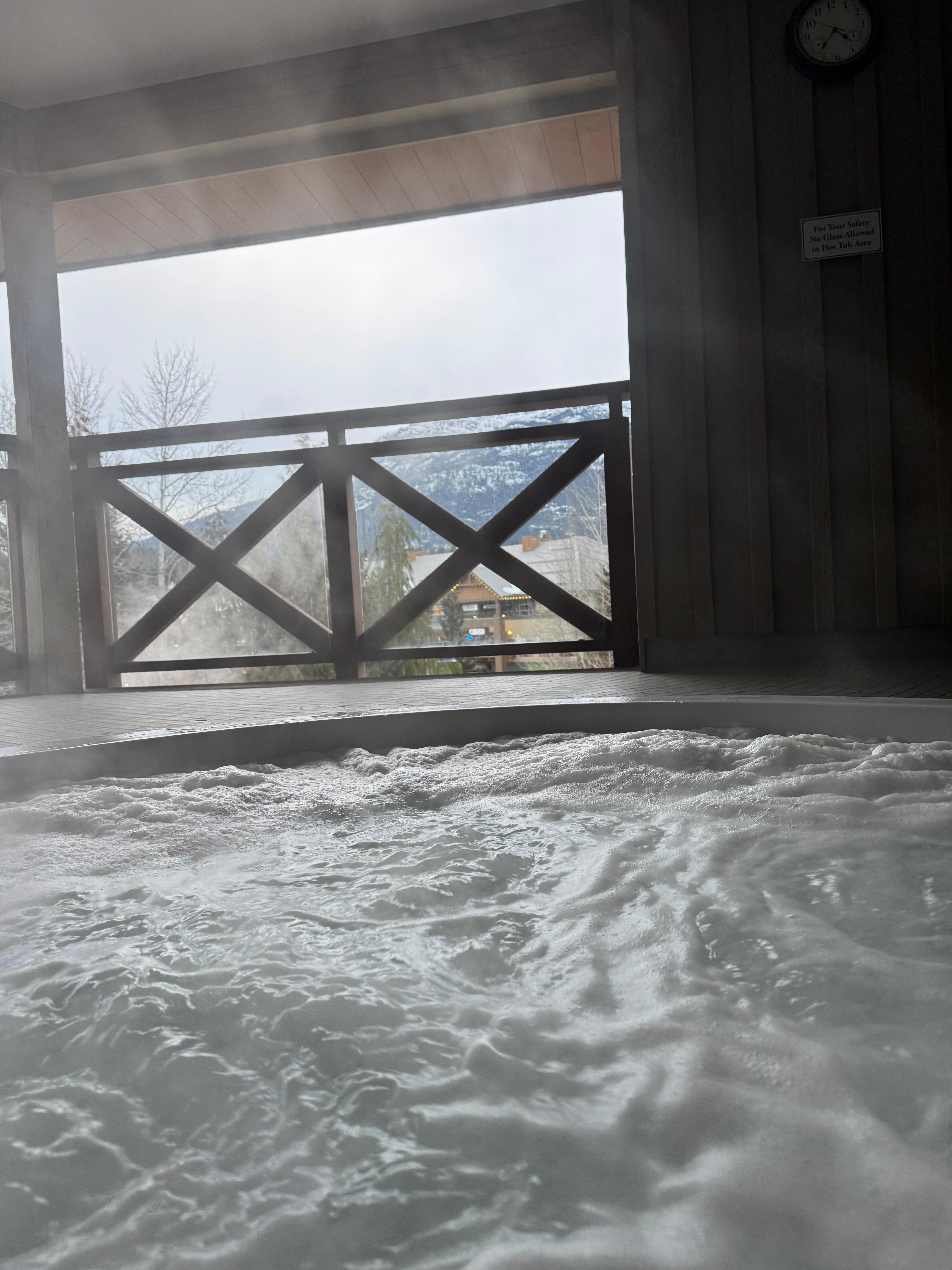 View from the hot tub