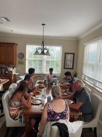 Dinner table seats 10