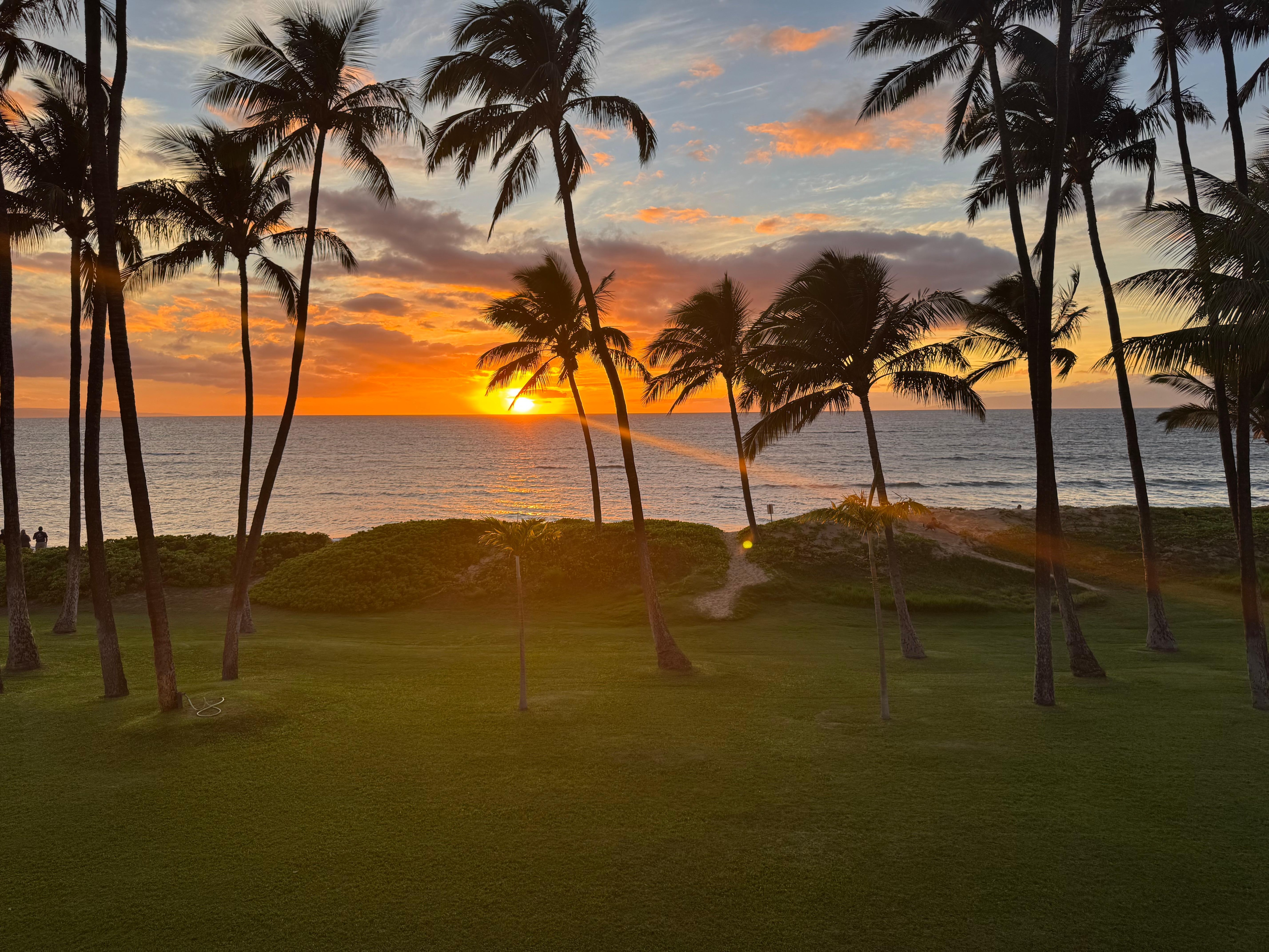 Sunset from the condo balcony 