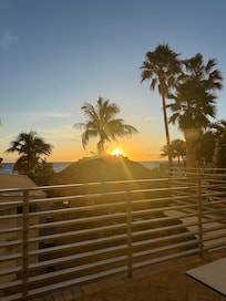 View from sitting area downstairs