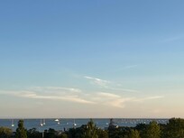 View of the harbor from the deck off of the primary bedroom