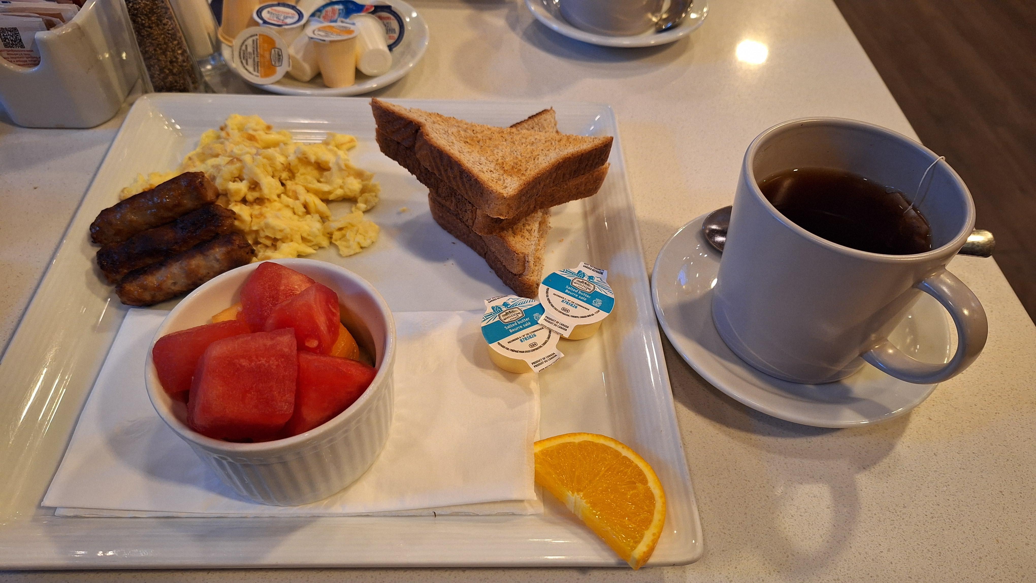 オーダー制の朝食