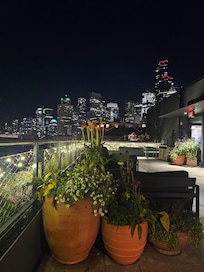 View from rooftop bar.