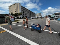 Very short, easy walk to the beach
