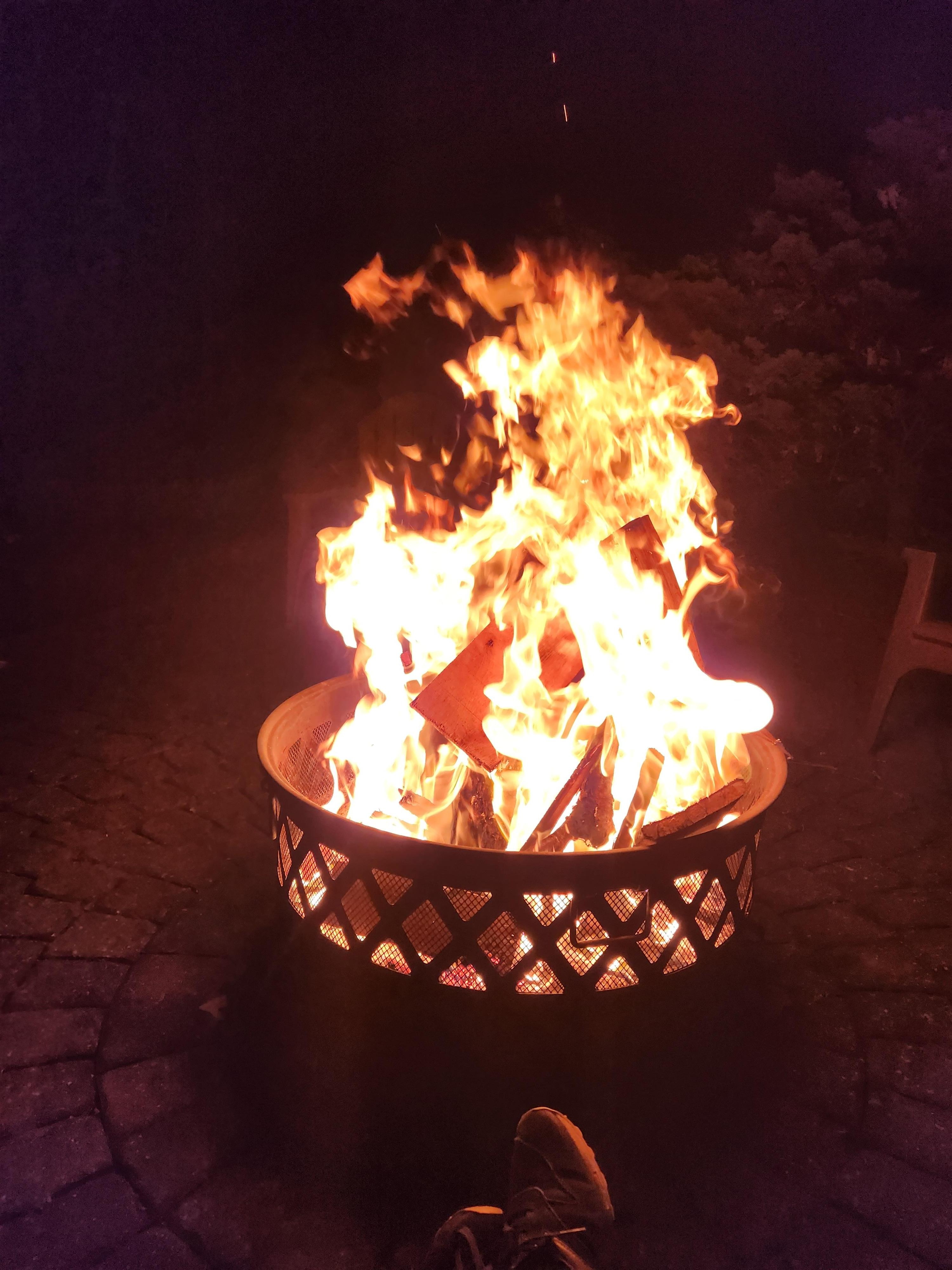 Enjoyed evening around campfire