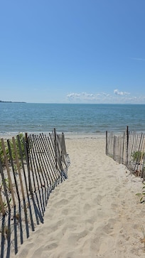 Entrance to private beach