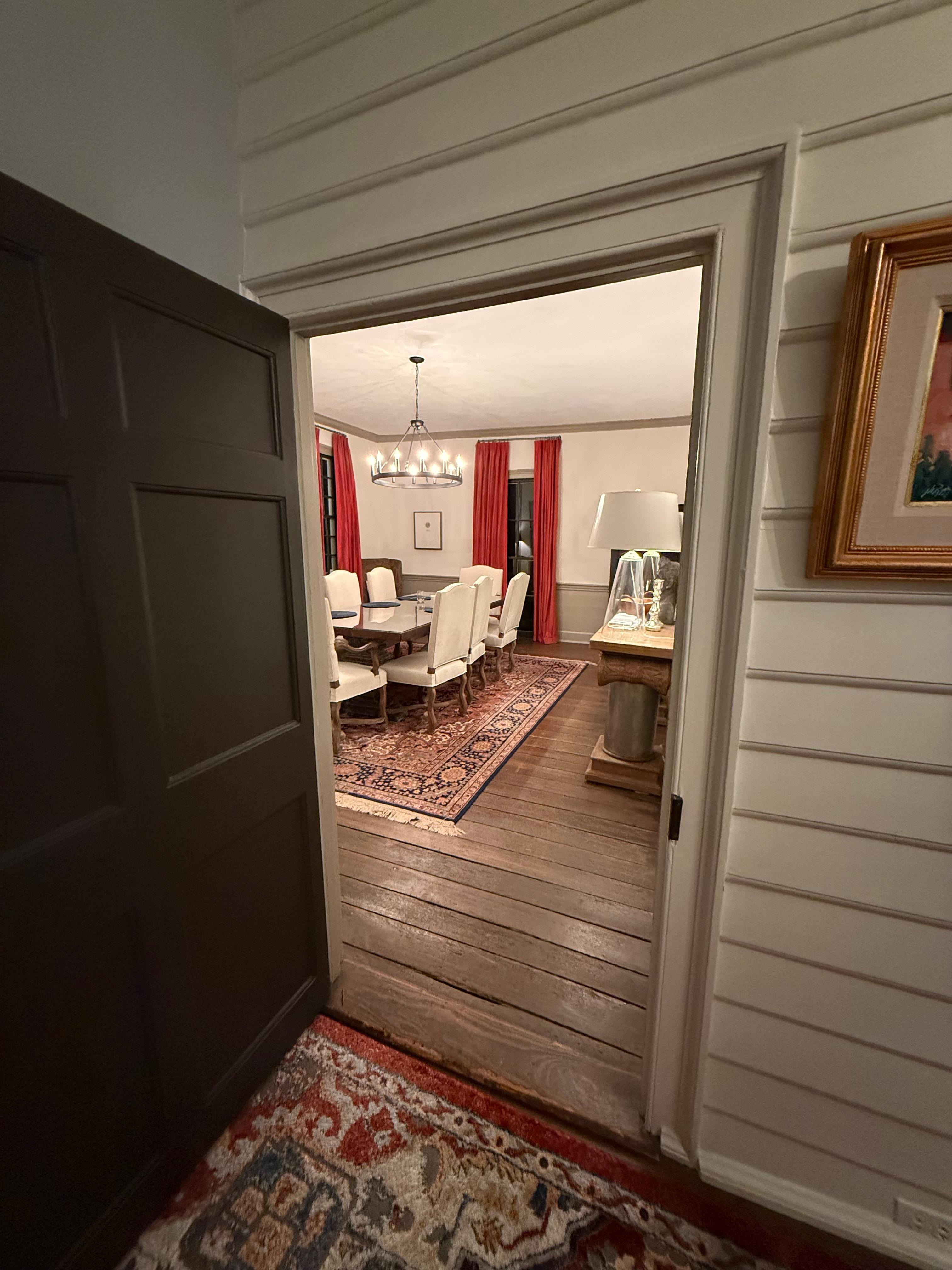 Dining table seats 8