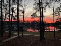 Beautiful sunset on Christmas Eve.