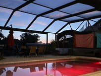 Watching the sunrise with coffee