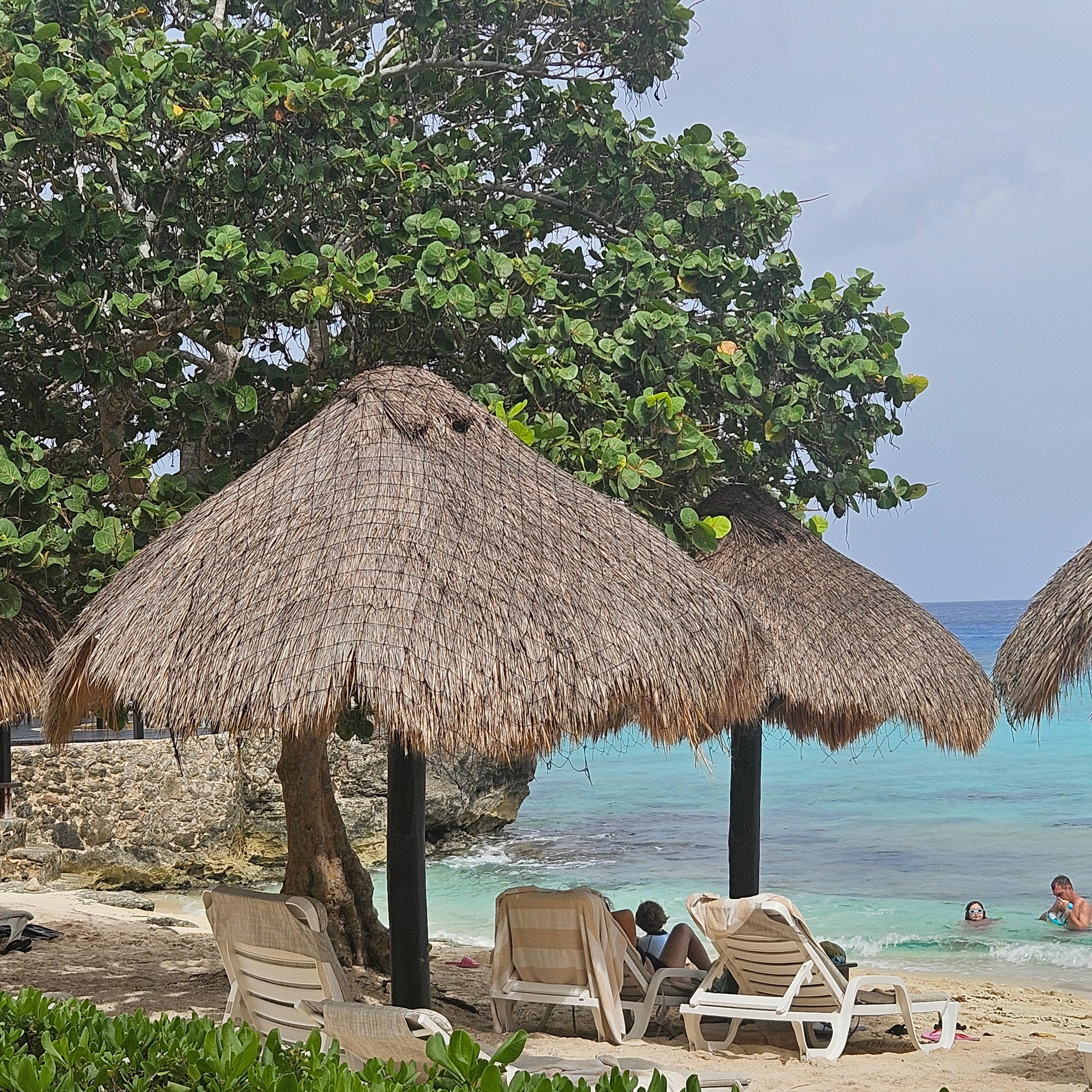 Relaxing quiet beach