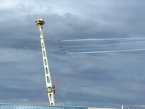 Airshow from the front steps.