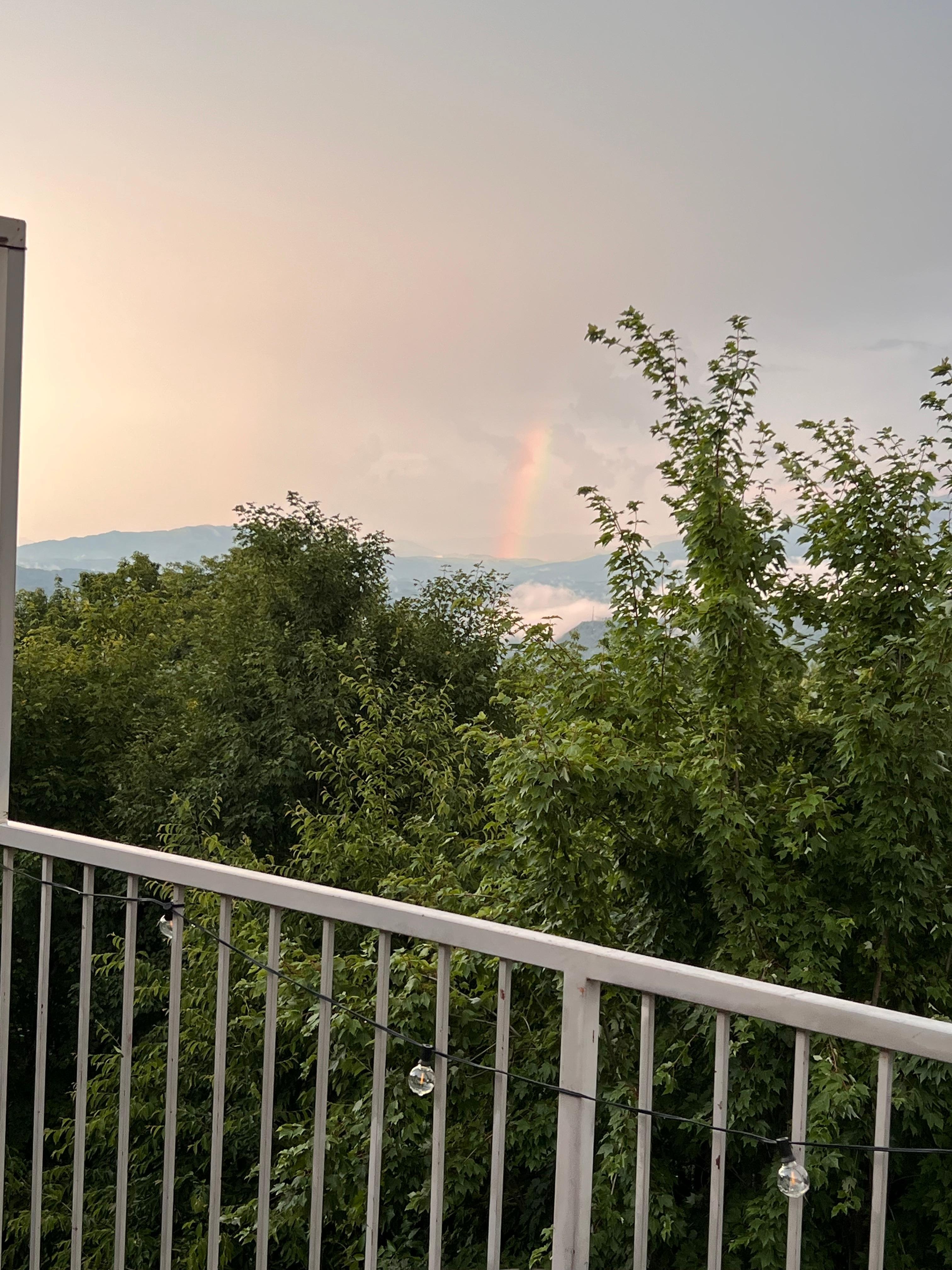 Saw plenty of rainbows with the scattered storms. 