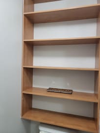 Bathroom shelves (empty)