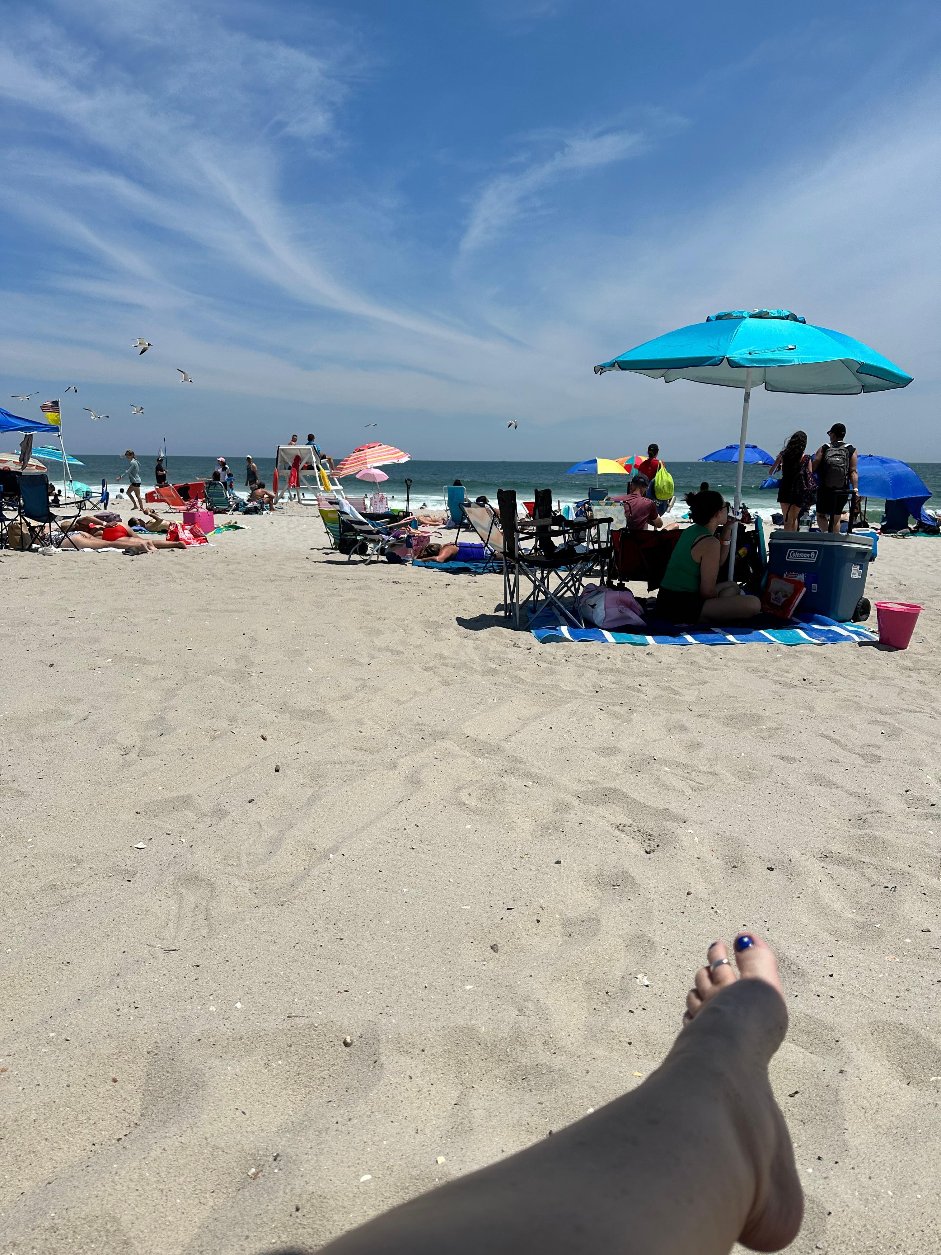 The beach 