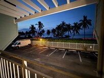 View from balcony at night