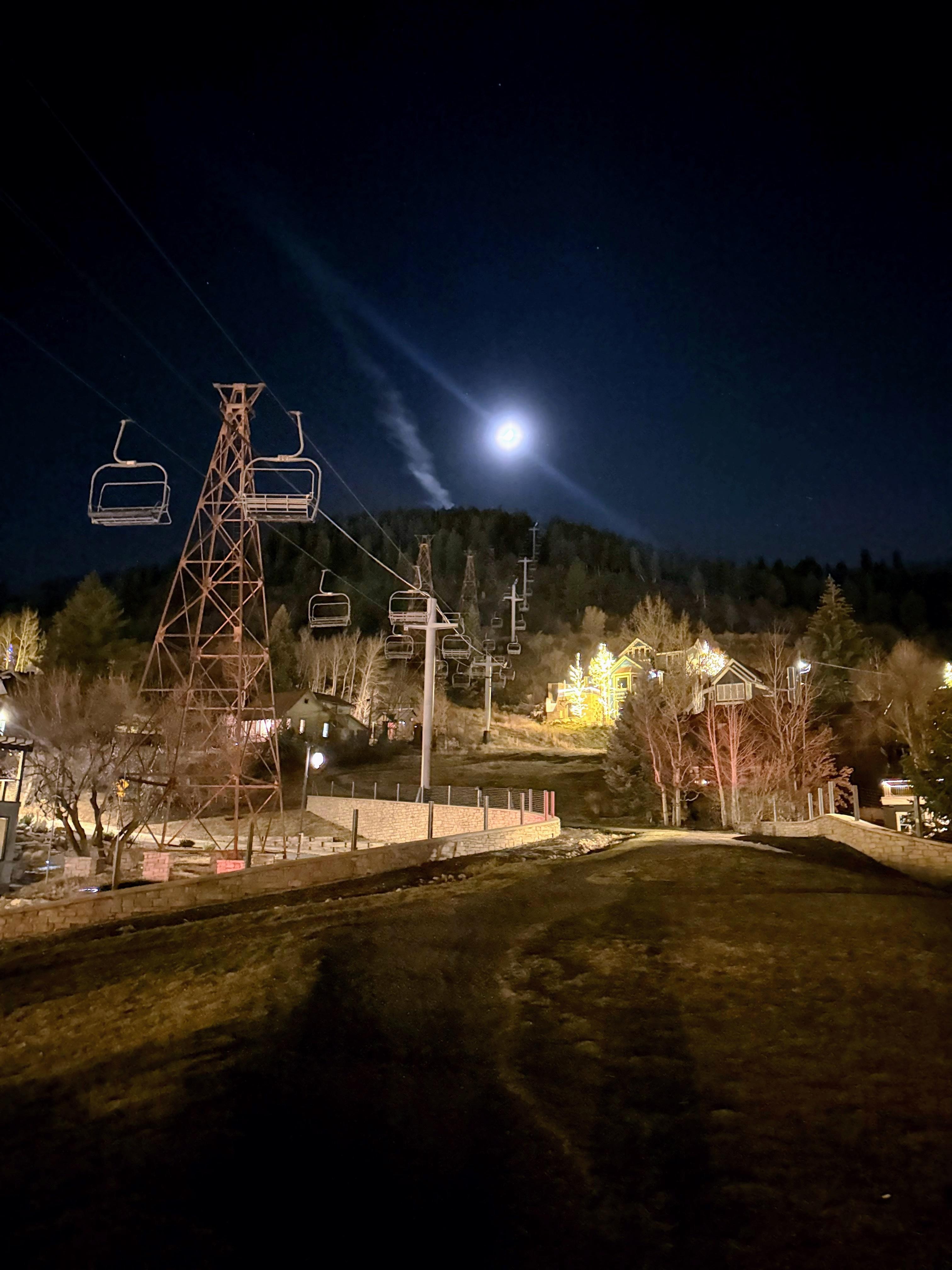 Chairlift and hiking tails right outside the door. 