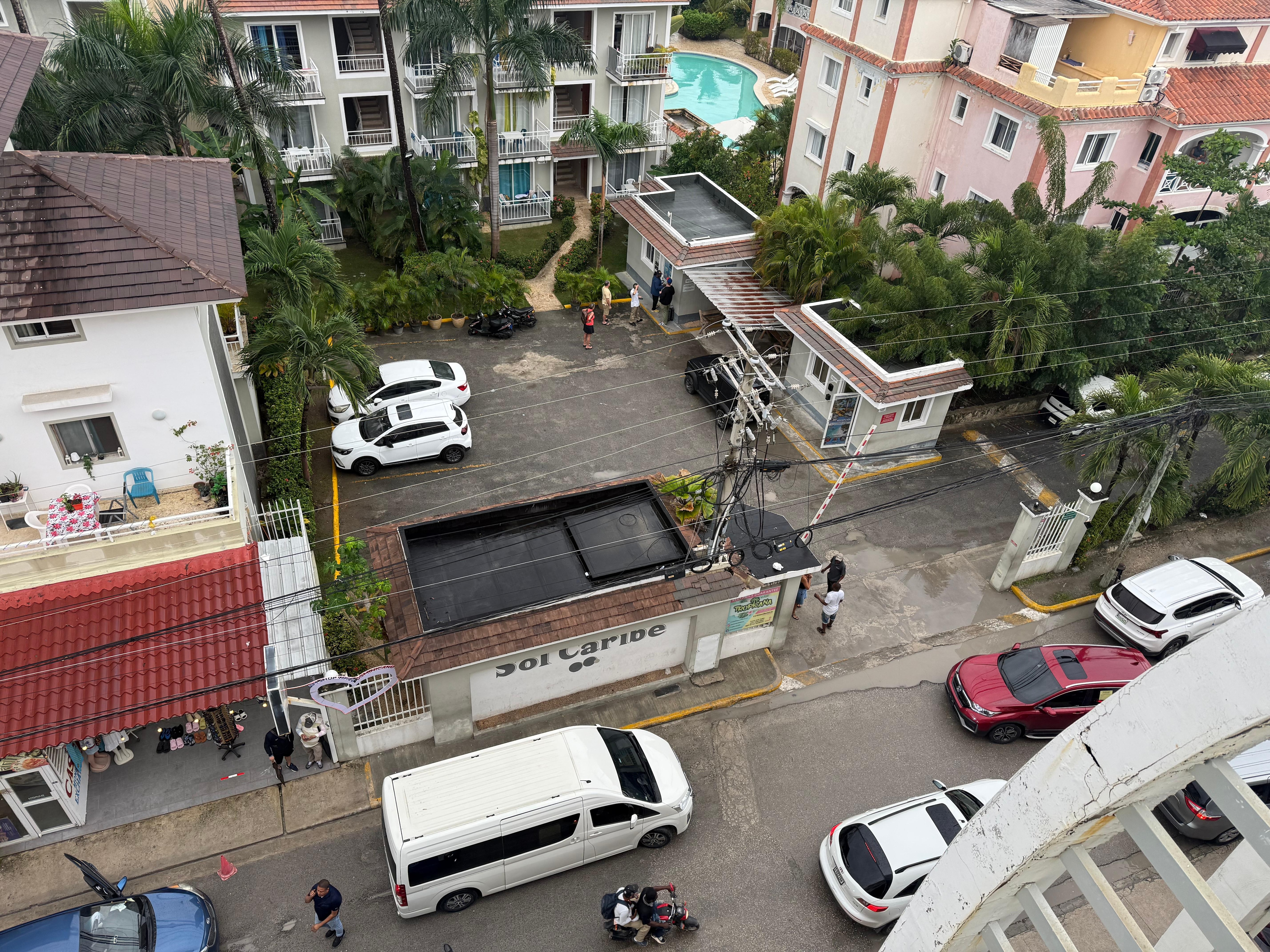 The entrance to the facility