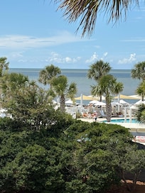 View from villa. Located right at club pool area.