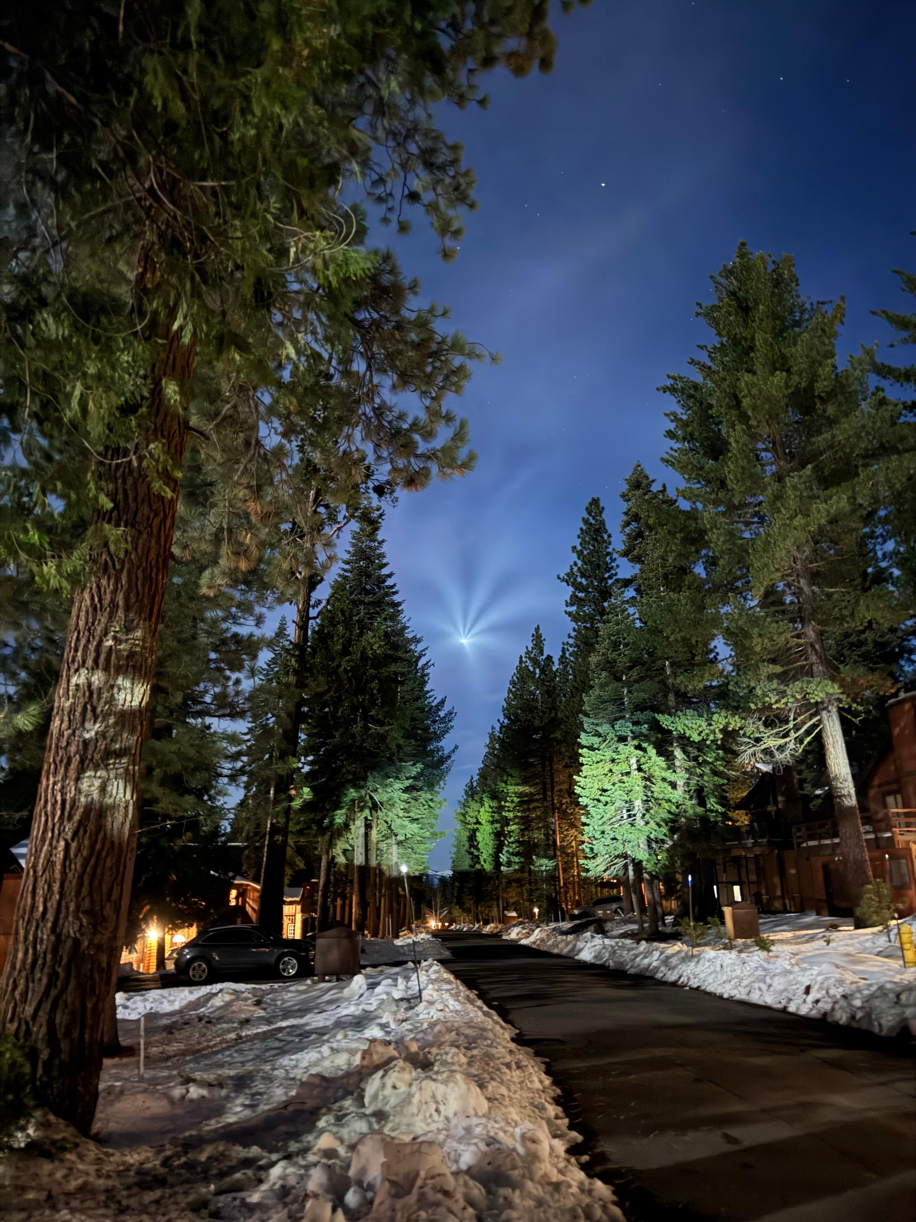 Saw the spacex launch from front yard! 