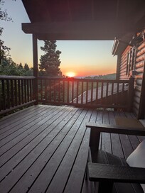 Sunset from the deck