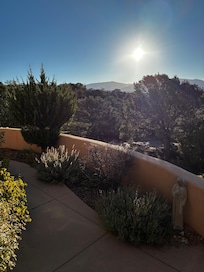 Morning sun from patio