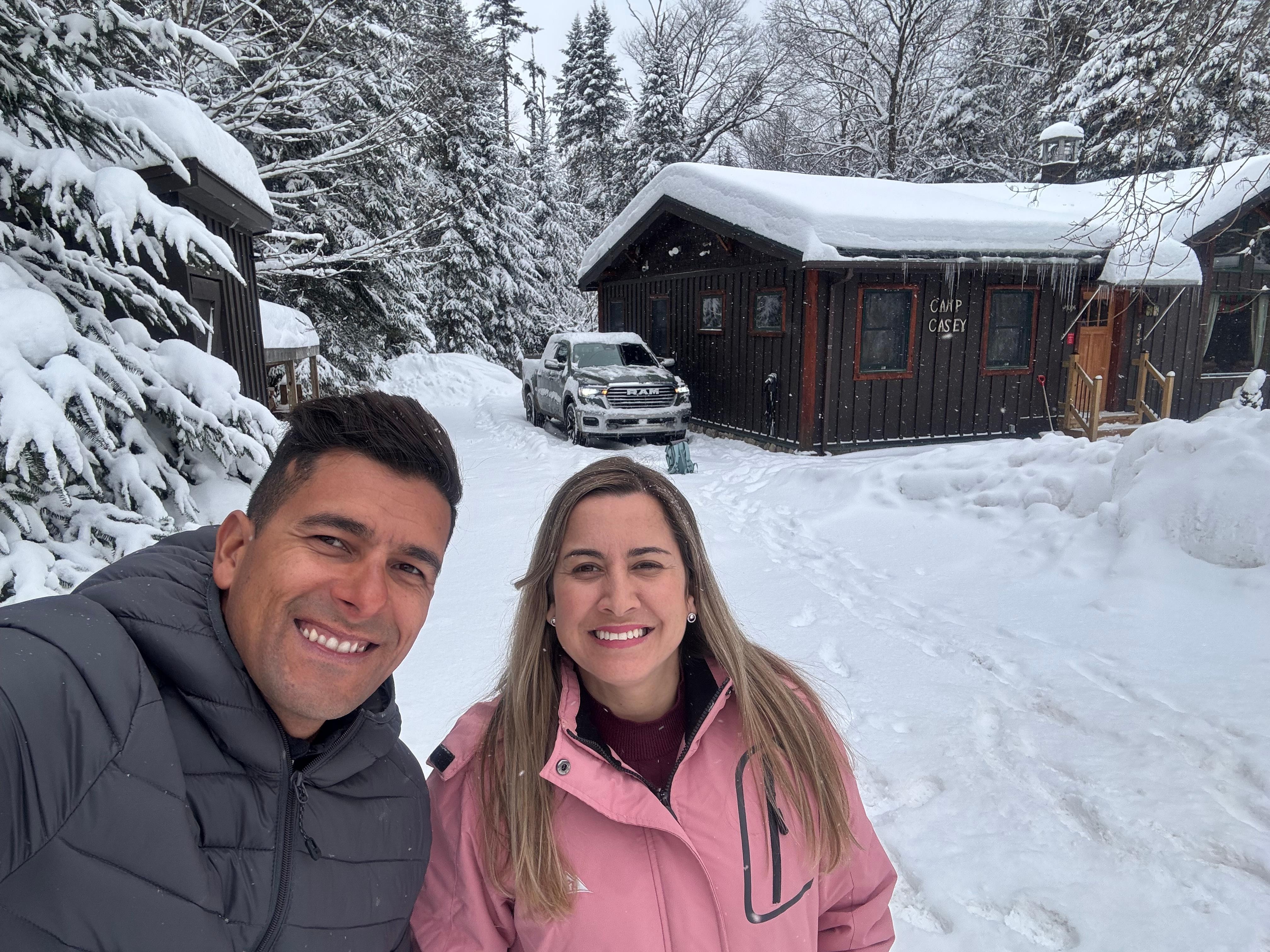 View the cabin from the street 