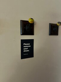Another reminder inside.