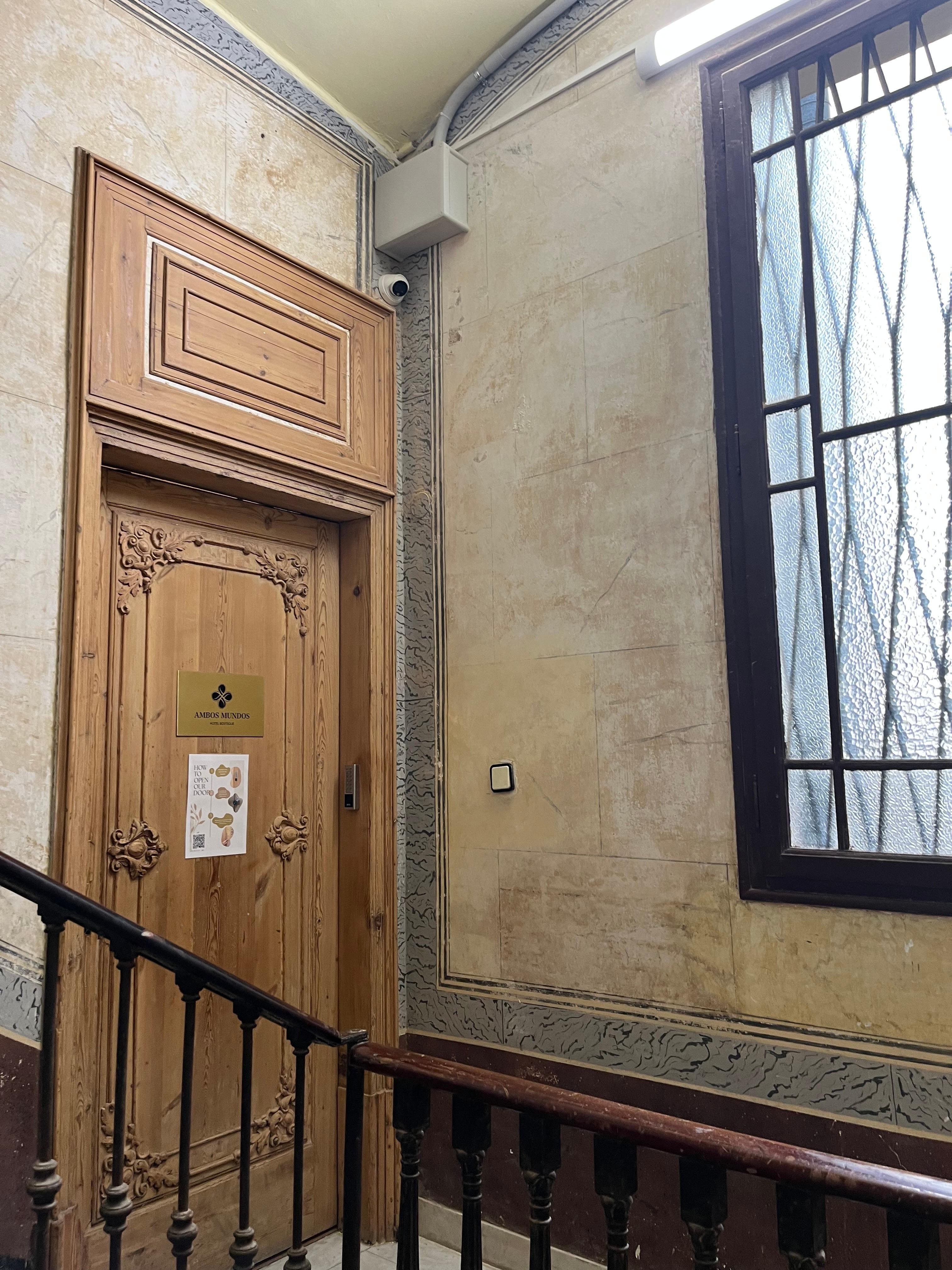 Hotel door entrance