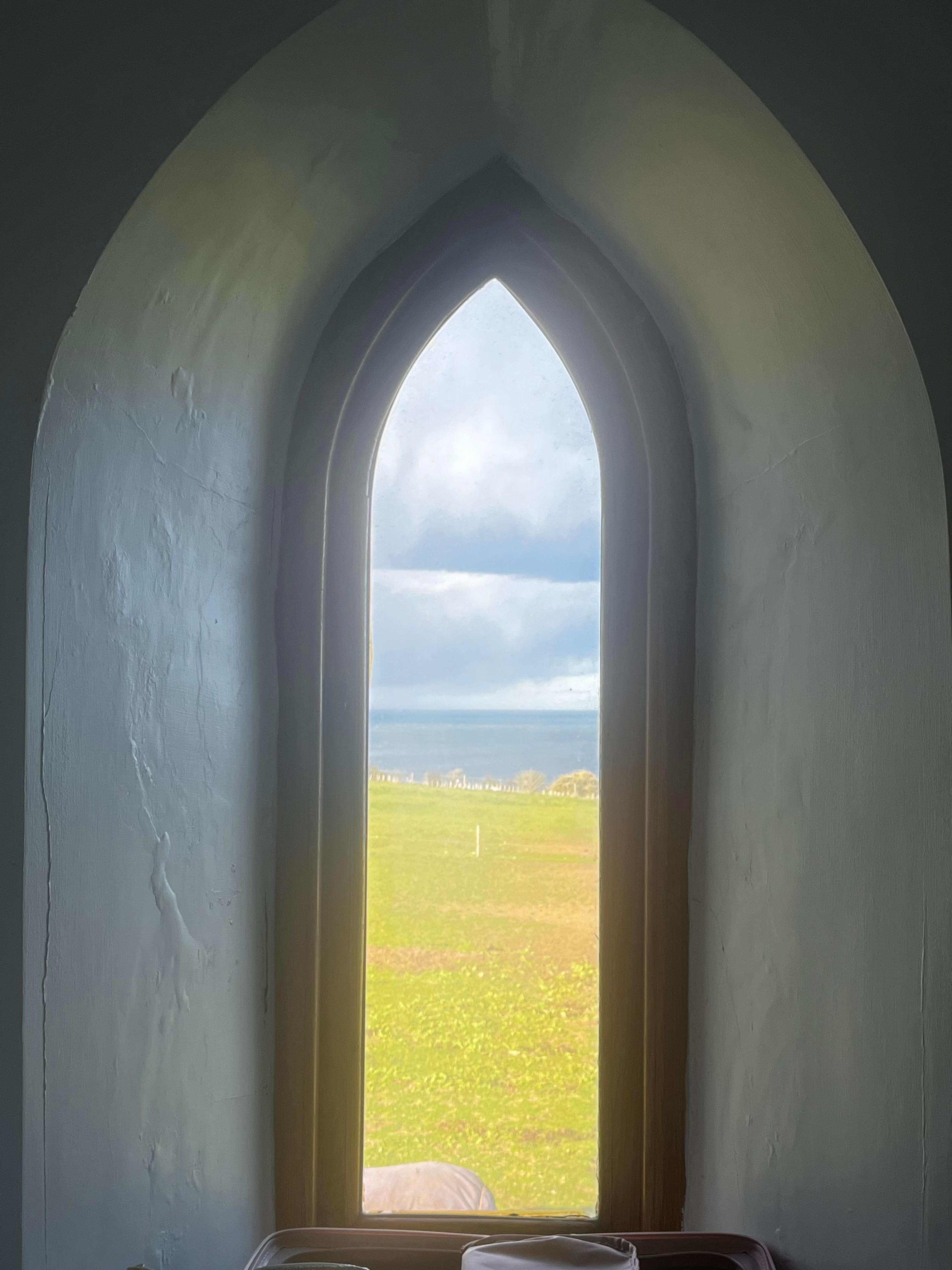 View through the bedroom window