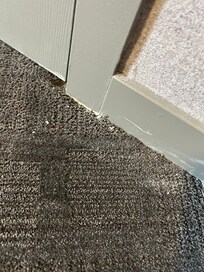 Drywall not vacuumed