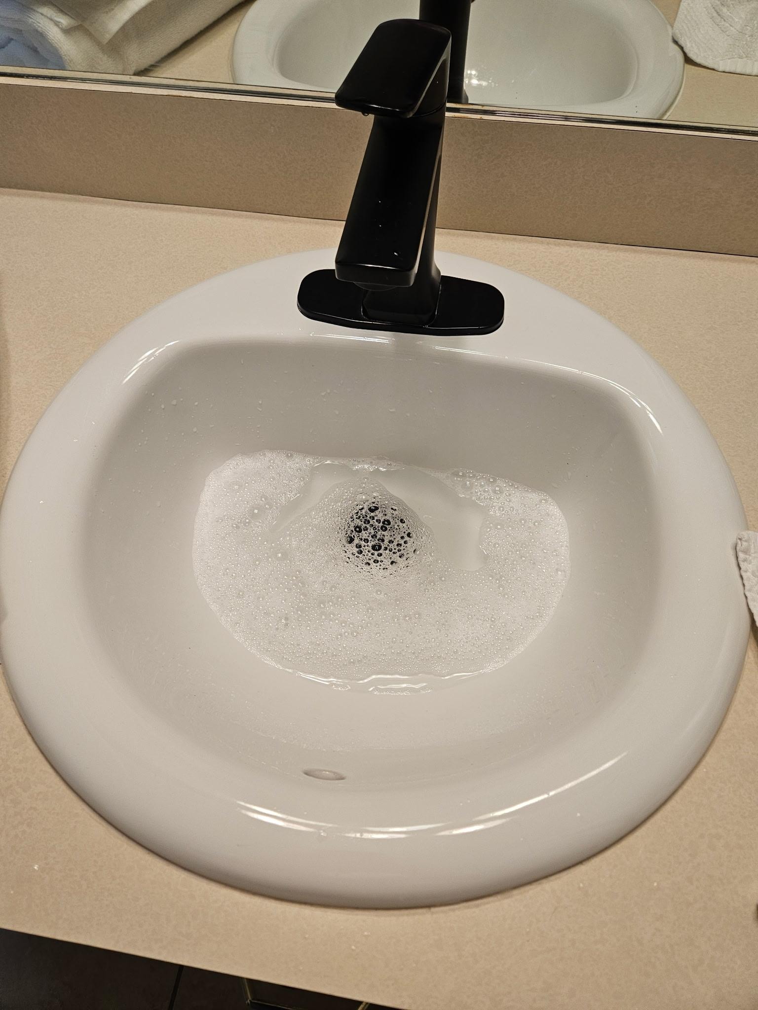 Bathroom sink did not drain