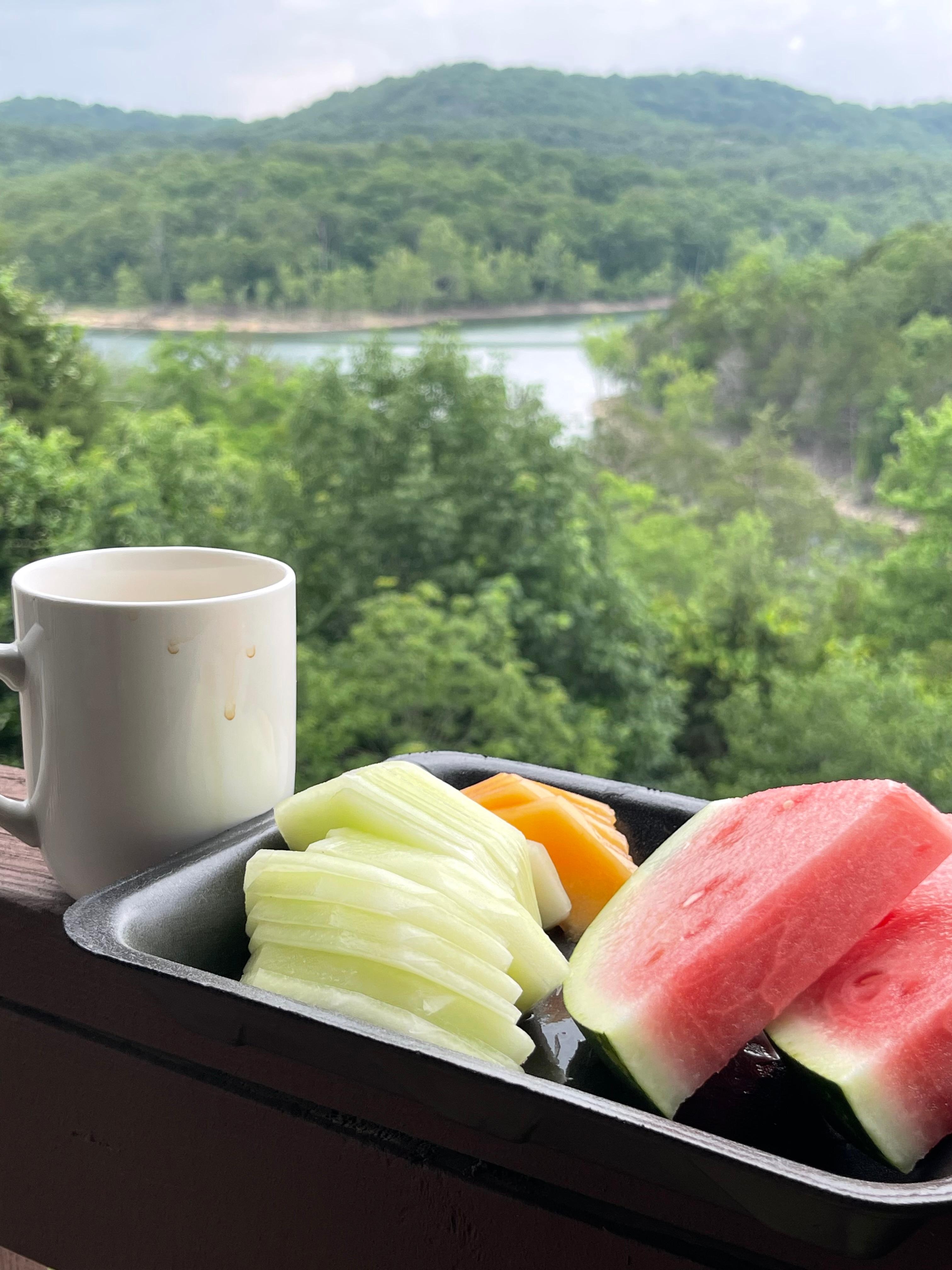 Breakfast with a view