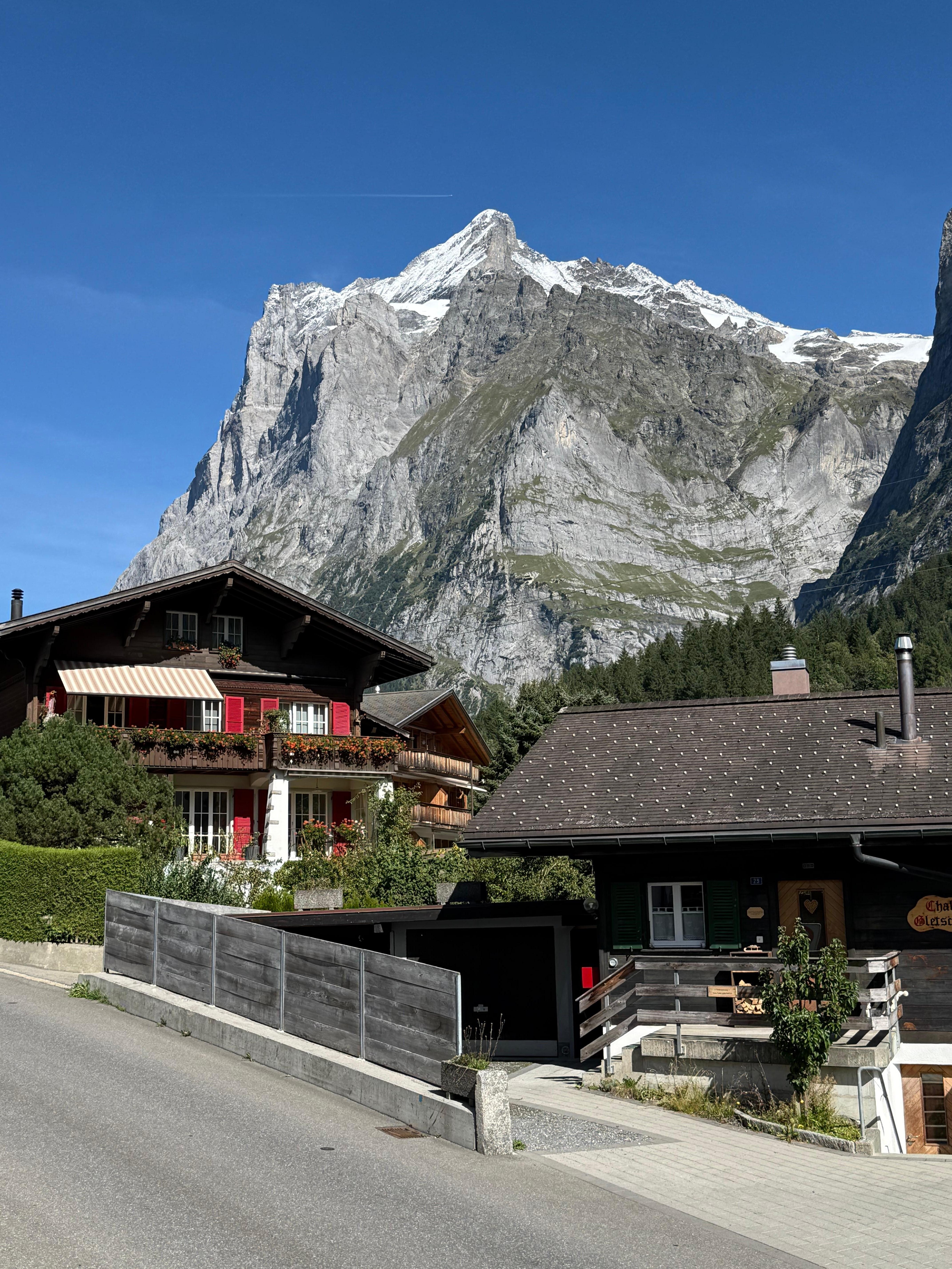 Looking through th kitchen window