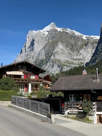 Looking through th kitchen window