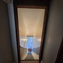 Fairly steep stairs to get to the space. Well maintained but should be noted for those with mobility concerns.