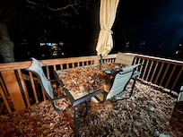 How the patio was when we arrived. Not like the picture in the listing.