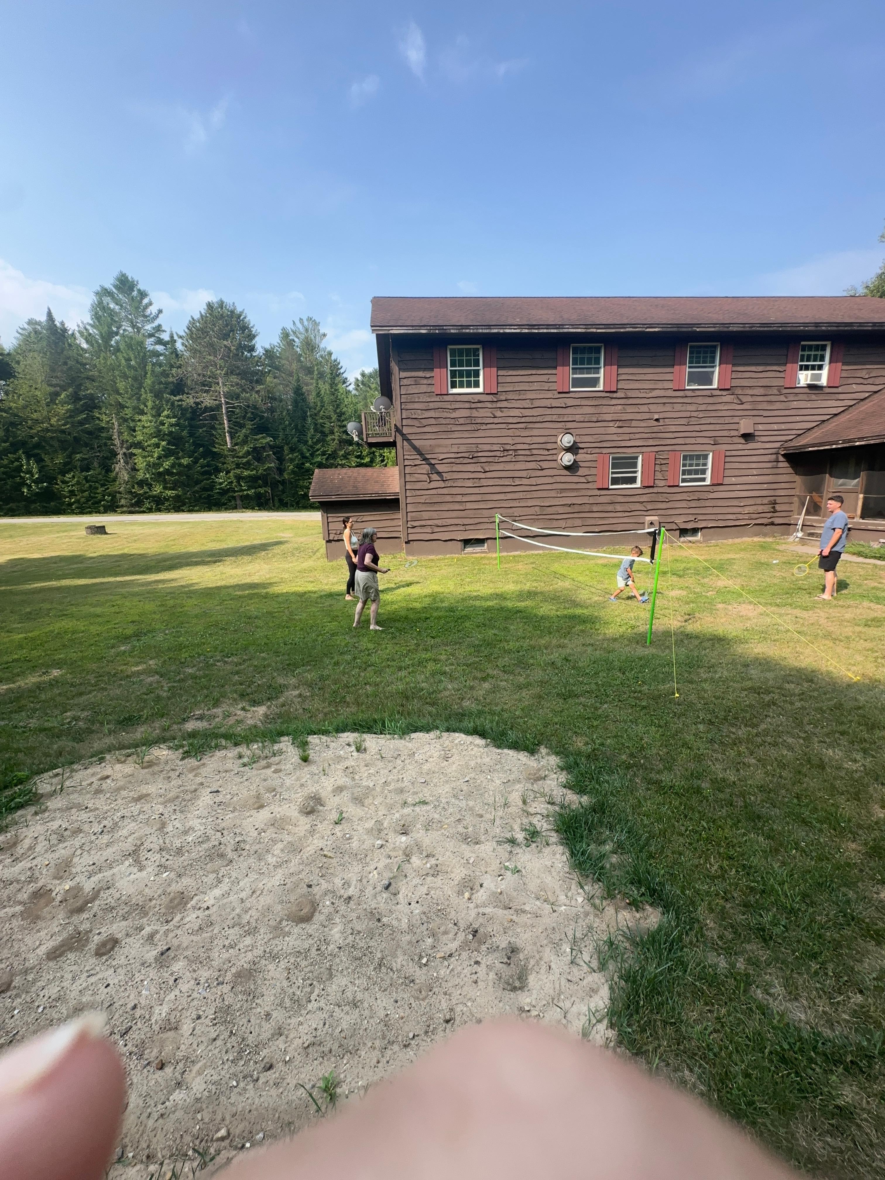 Big yard to play in.