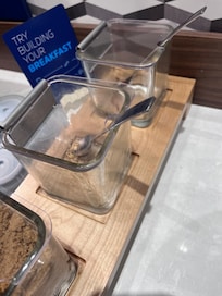 cereal toppings were never filled.