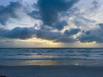 sunrise on our last morning ... we didn't want to say goodbye